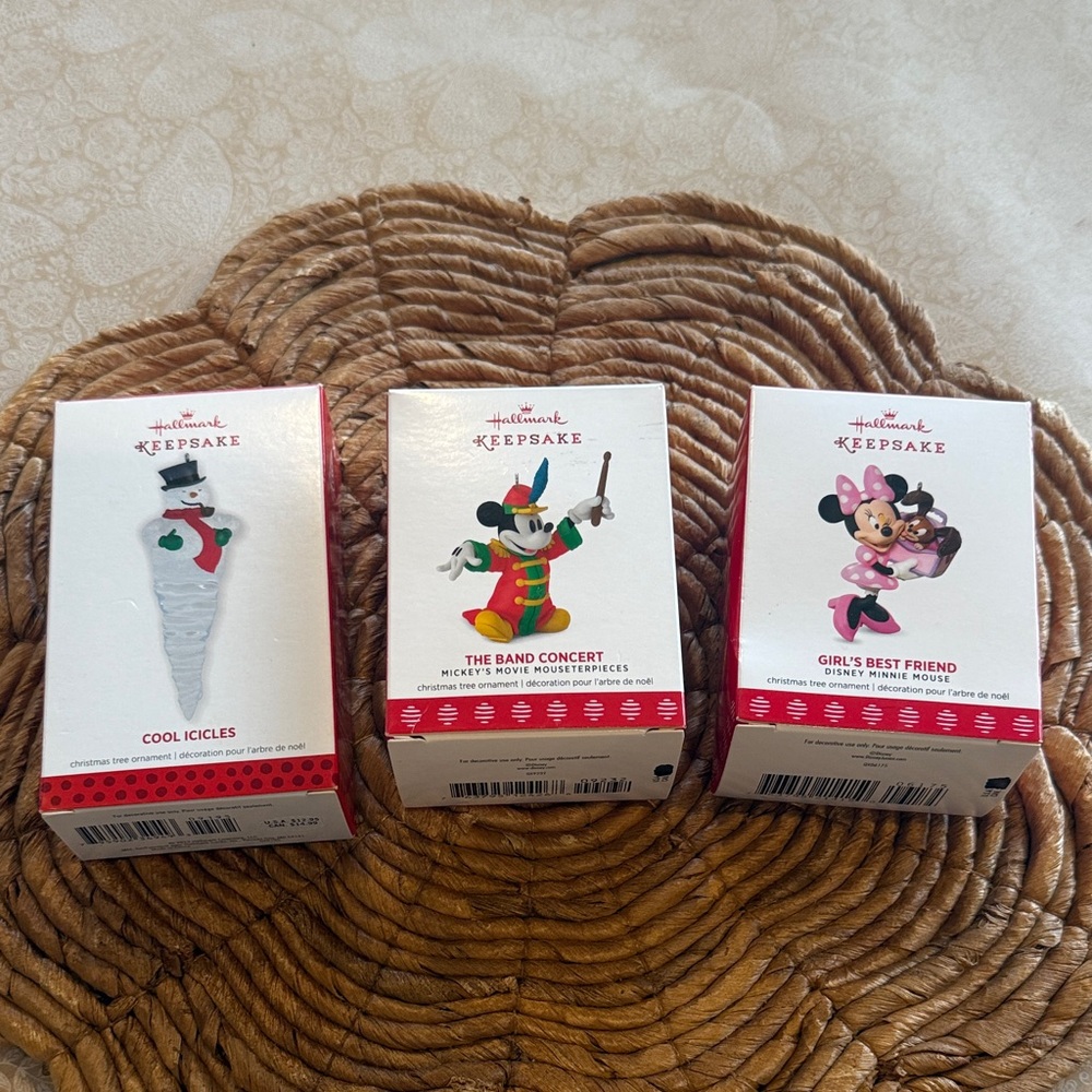 Never used Hallmark Ornaments